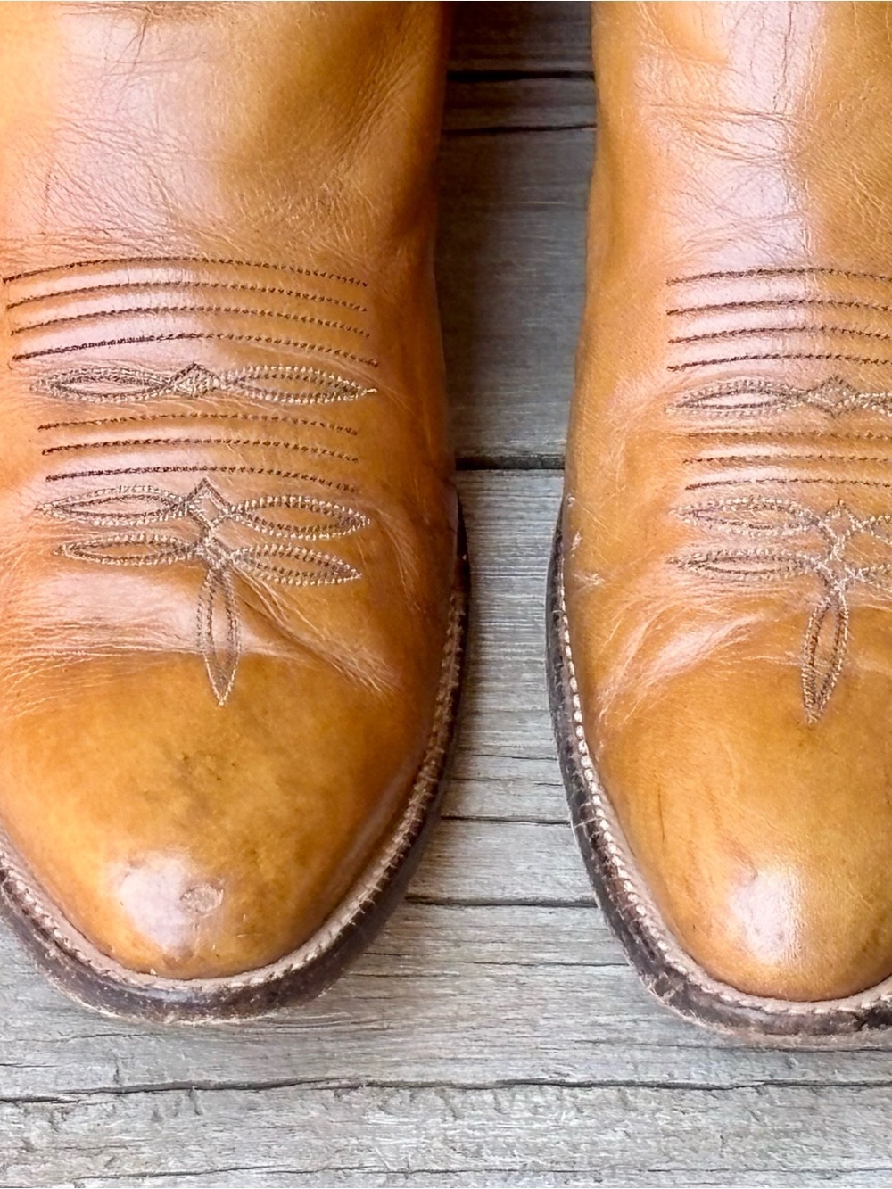 Rios of Mercedes 9216 Vintage Brown Western Cowboy Boots Sz 13AA - Picture 5 of 11